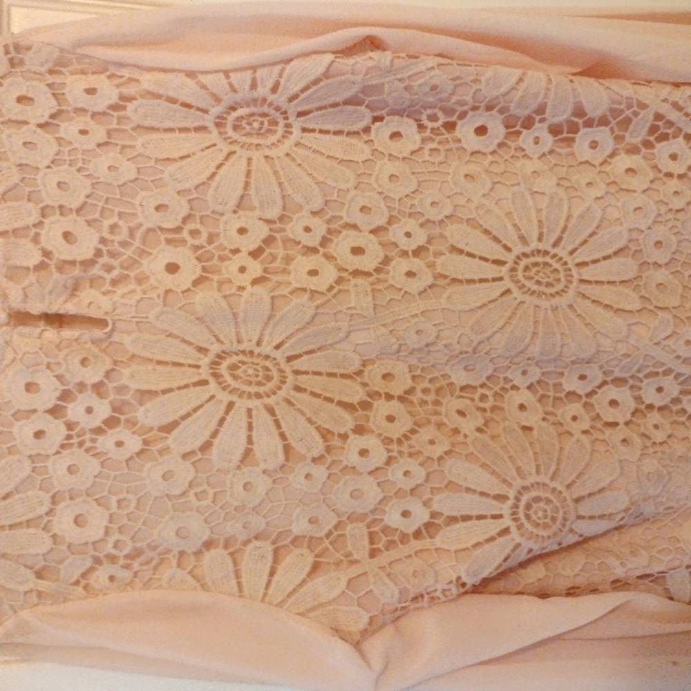 Ecru lace top